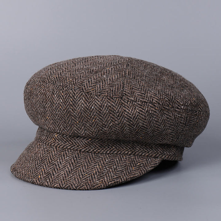 Béret classique britannique en laine pour femme - Moka - M (22"-22 7/8") - image 8