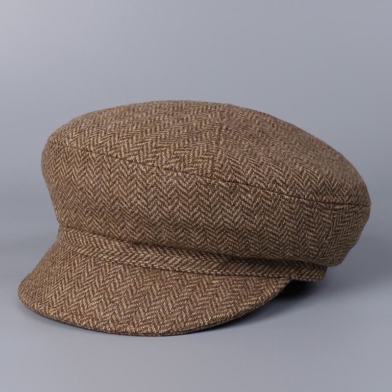 Béret classique britannique en laine pour femme - Kaki - M (22"-22 7/8") - image 11