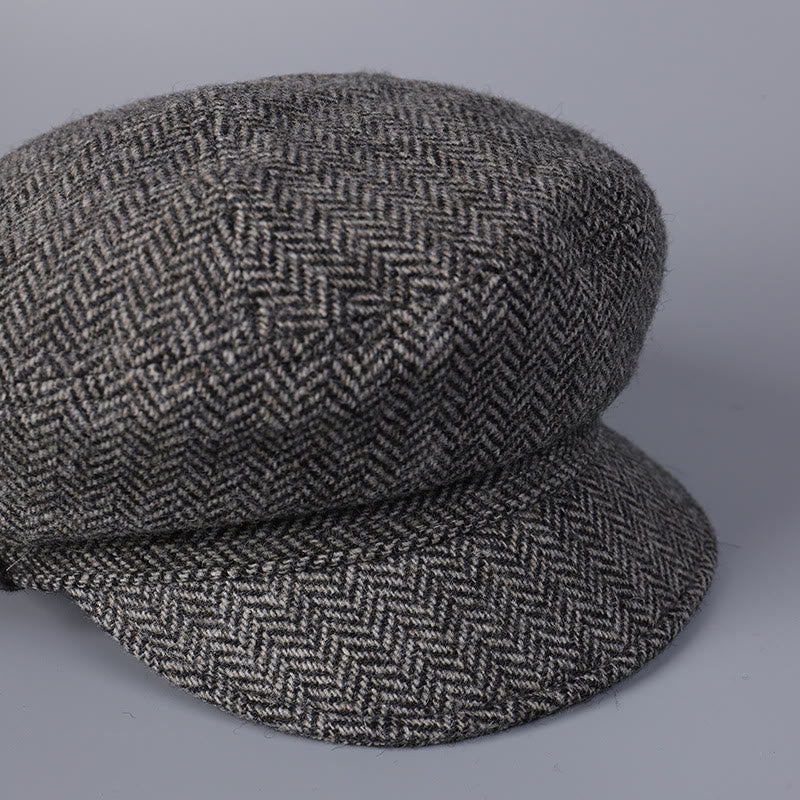 Béret classique britannique en laine pour femme - image 4