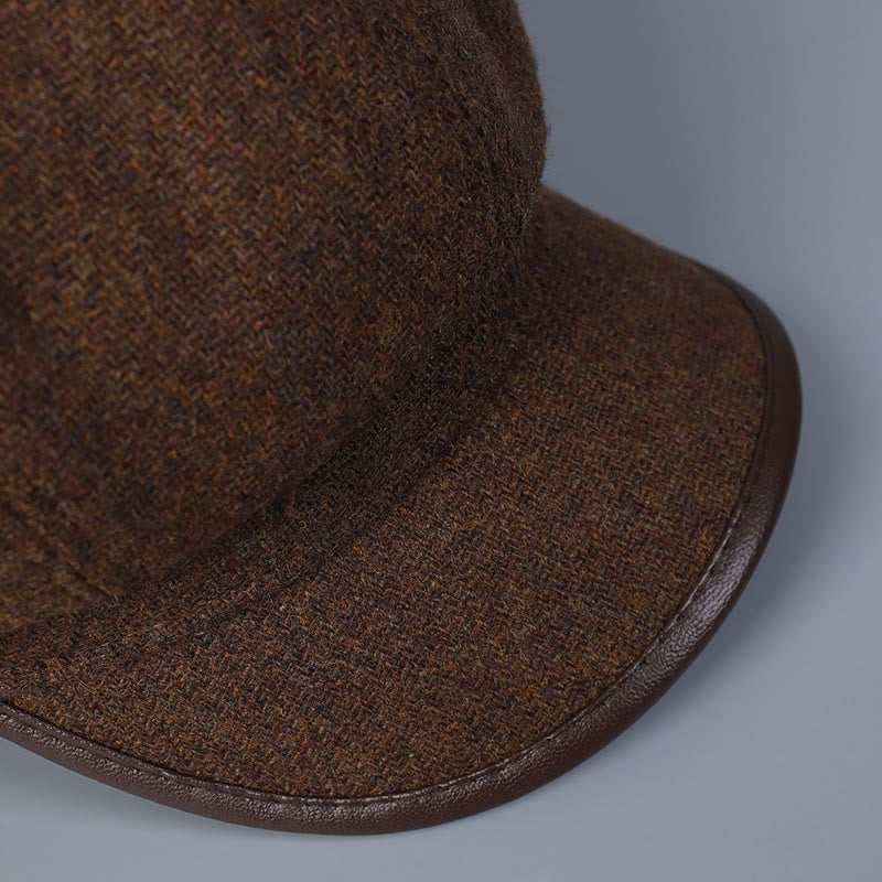 Béret d'hiver tendance et simple pour femme, avec bords couvrants - image 4