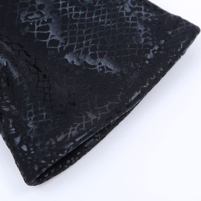 Gants en velours doux brillant à motif python pour femme - image 8