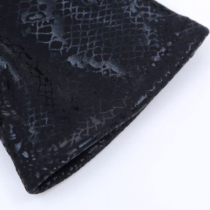 Gants en velours doux brillant à motif python pour femme - image 8