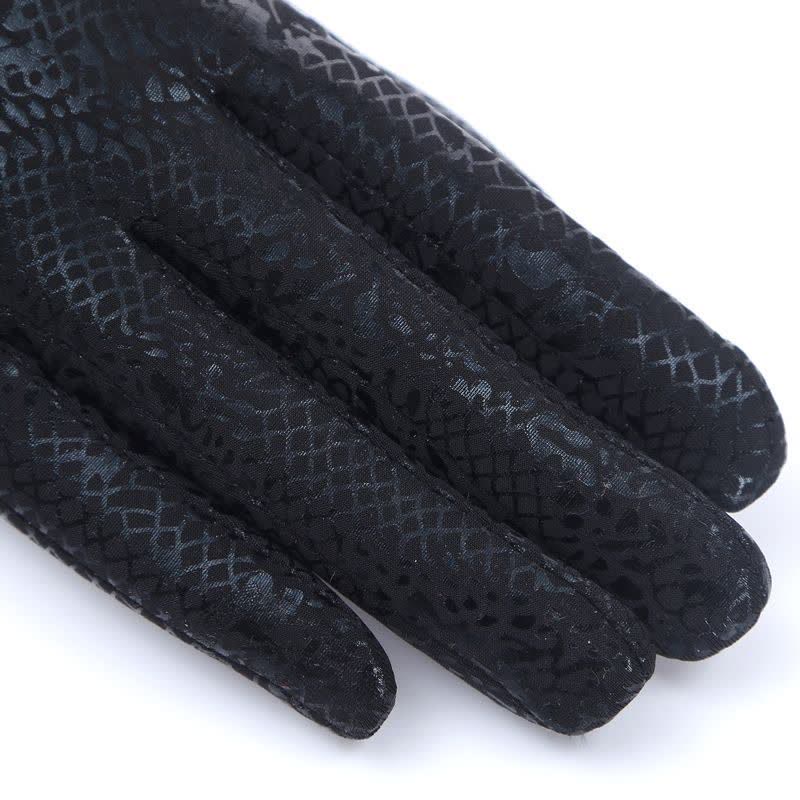 Gants en velours doux brillant à motif python pour femme - image 6