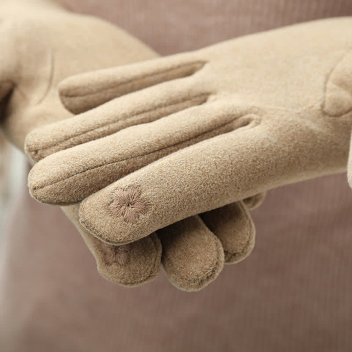 Gants pour femmes avec nœud mignon et couvre-doigts - image 2