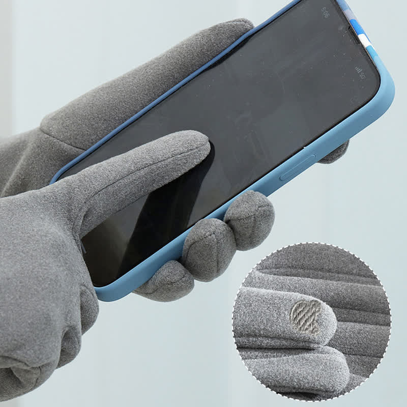 Gants tactiles pour femme avec broderie chat mignon - image 6