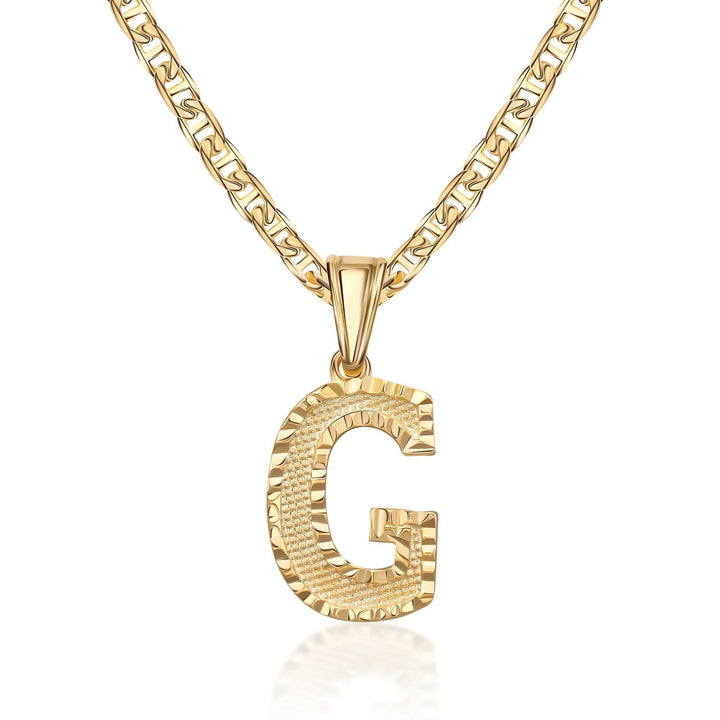 Collier pendentif lettre dorée simple et noble - G - image 8