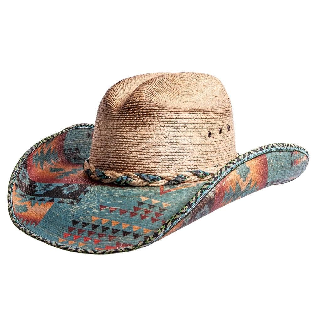 Chapeau de cowboy tissé tendance pour homme - Brun - L (22 7/8"-23 5/8") - image 0