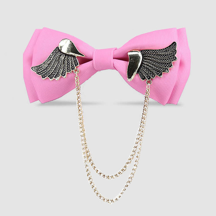 Nœud papillon à chaîne Golden Wing pour homme - Rose - image 5