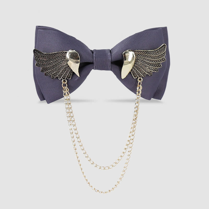Nœud papillon à chaîne Golden Wing pour homme - Gris - image 8