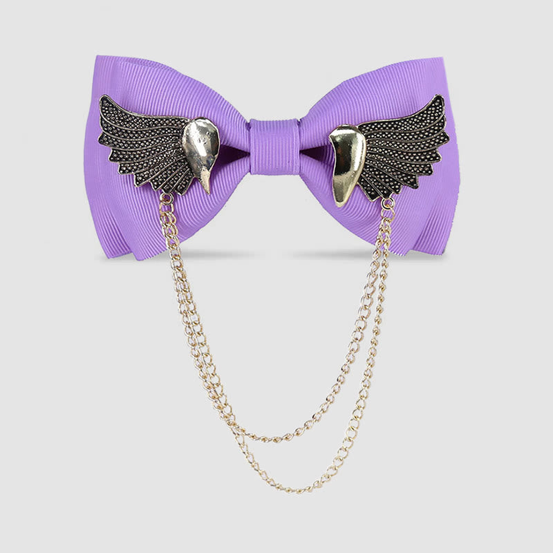 Nœud papillon à chaîne Golden Wing pour homme - Violet - image 3