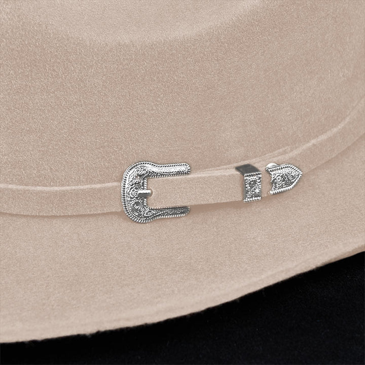 Chapeau de cowboy de couleur unie avec texte personnalisable et ceinture - image 7