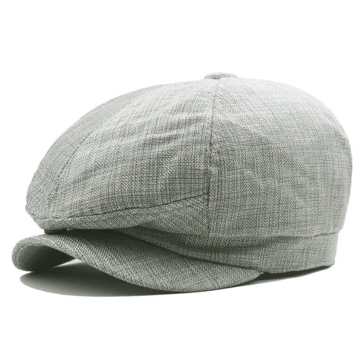 Chapeau béret octogonal de couleur unie Newsboy Youth Painter - Gris - L (23 1/4"-23 5/8") - image 1