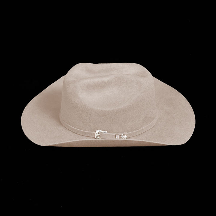 Chapeau de cowboy personnalisable avec motif d'équitation et ceinture - image 6