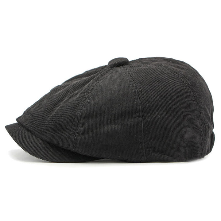 Chapeau béret octogonal en velours côtelé Duckbill Newsboy - image 10
