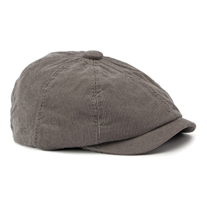 Chapeau béret octogonal en velours côtelé Duckbill Newsboy - image 8