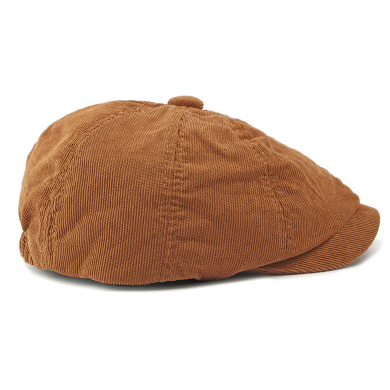 Chapeau béret octogonal en velours côtelé Duckbill Newsboy - image 4
