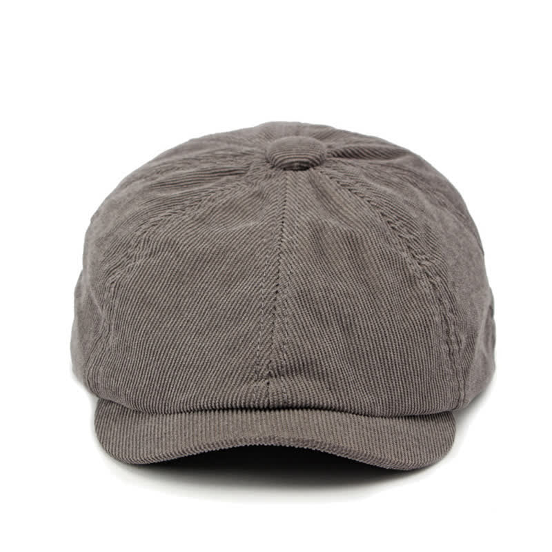 Chapeau béret octogonal en velours côtelé Duckbill Newsboy - image 7