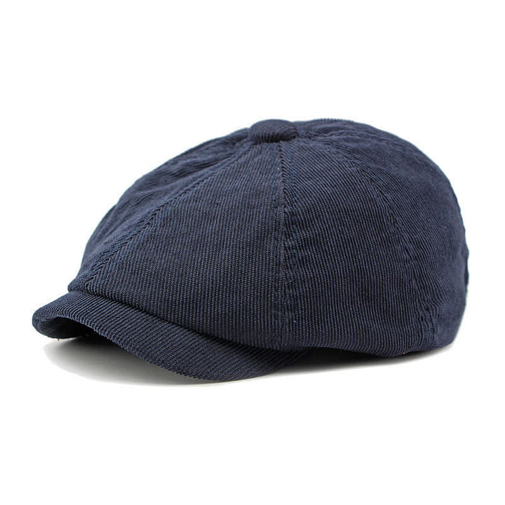 Chapeau béret octogonal en velours côtelé Duckbill Newsboy - Marine - Réglable (21 5/8"-23 1/4") - image 12