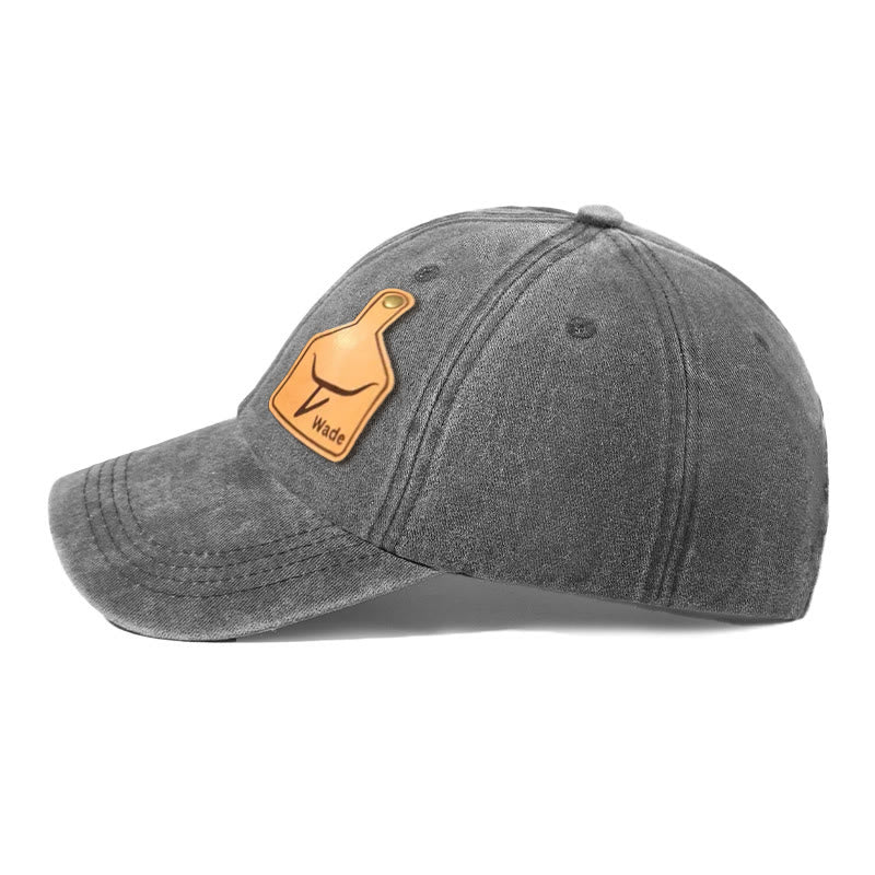 Béret vintage personnalisable avec logo en cuir et laser - image 1