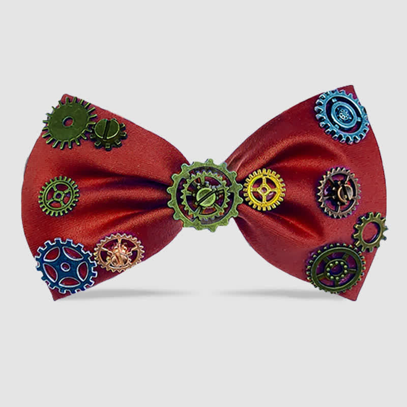 Nœud papillon orné d'un engrenage Steampunk esthétique industriel - image 7