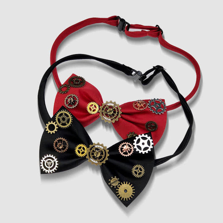 Nœud papillon orné d'un engrenage Steampunk esthétique industriel - image 5