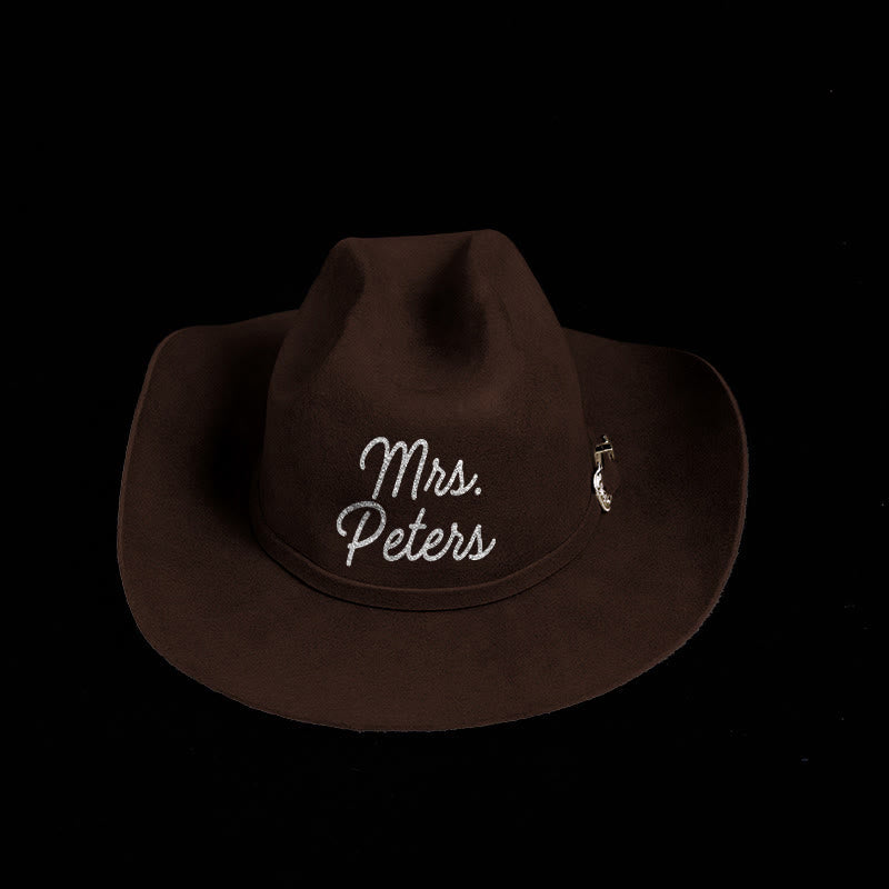 Chapeau de cowboy de couleur unie personnalisable - image 0
