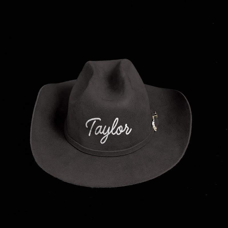 Chapeau de cowboy de couleur unie personnalisable - image 10