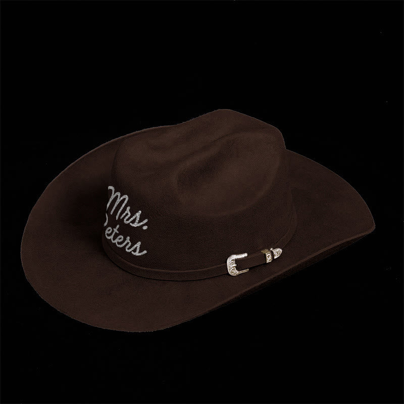 Chapeau de cowboy de couleur unie personnalisable - image 1