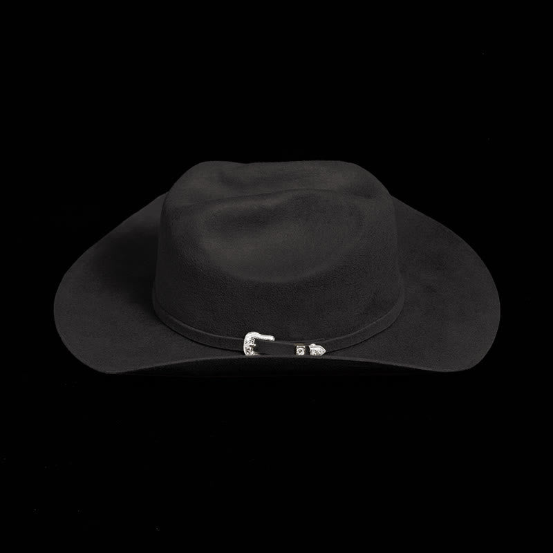 Personnalisez votre motif et votre texte Chapeau de cowboy de couleur unie - image 6