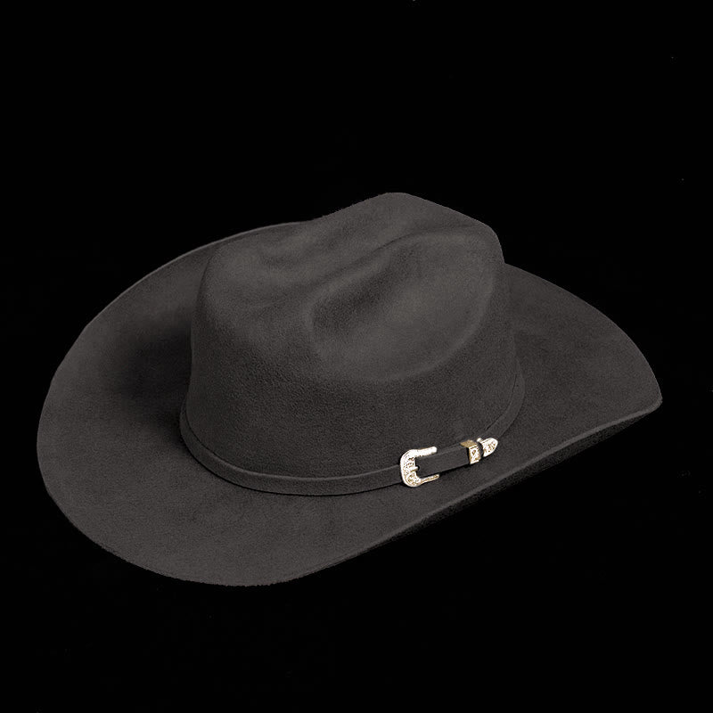 Personnalisez votre motif et votre texte Chapeau de cowboy de couleur unie - image 3