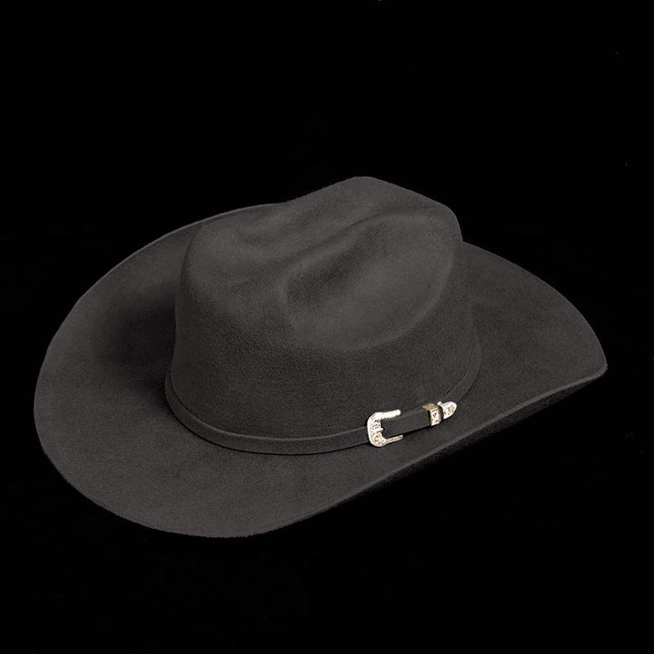 Personnalisez votre motif et votre texte Chapeau de cowboy de couleur unie - image 3