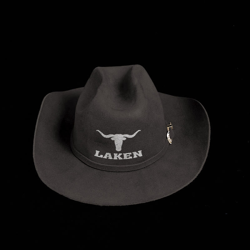 Logo et texte personnalisés Chapeau de cowboy personnalisé - image 0
