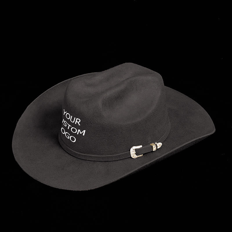Personnalisez votre chapeau de cowboy de couleur pure avec logo exclusif - image 1