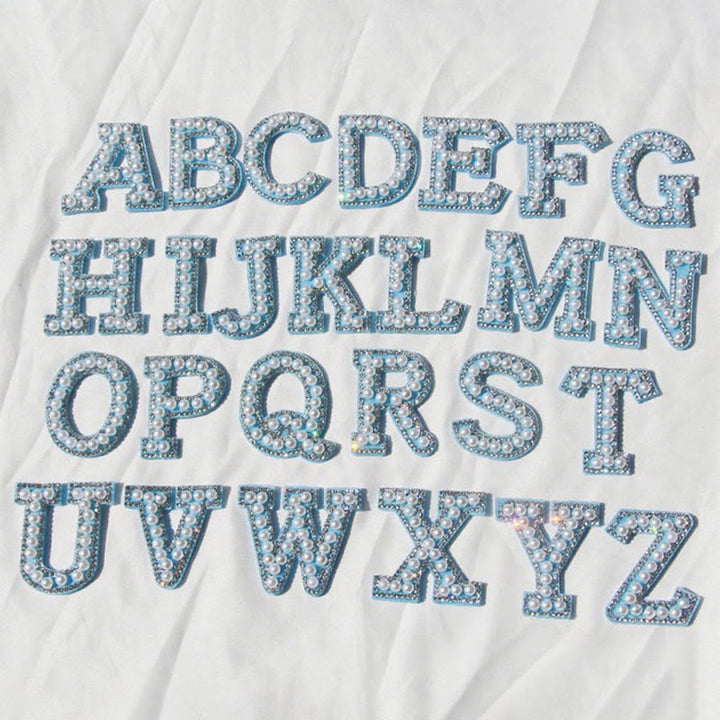 Autocollant de lettre numérique DIY à pompon et perles à la mode pour chapeau de cowboy - image 9