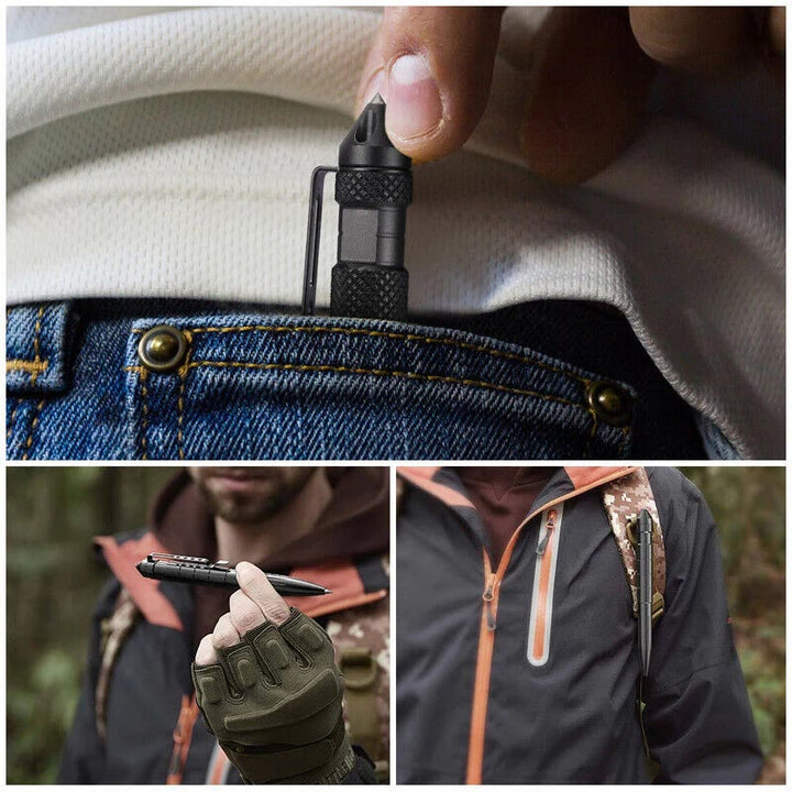 Stylo tactique multifonctionnel EDC pour l'autodéfense en plein air et la survie - image 2