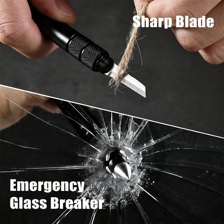 Stylo tactique petit couteau brise-vitre d'autoprotection extérieure - image 1