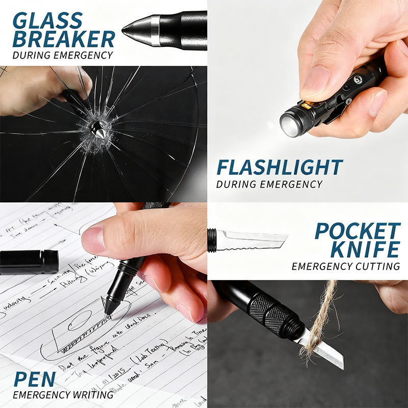 Stylo tactique petit couteau brise-vitre d'autoprotection extérieure - image 2