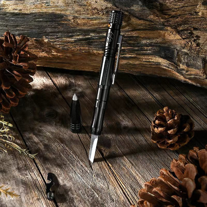 Stylo tactique multifonctionnel pour l'autodéfense et la survie - image 1