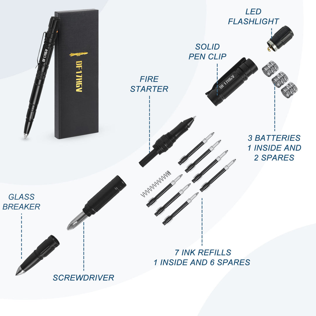 Stylo tactique multifonction pour éclairage et écriture, survie, EDC - image 3