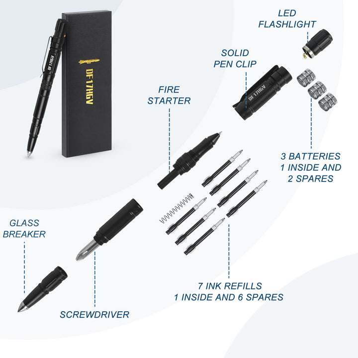 Stylo tactique multifonction pour éclairage et écriture, survie, EDC - image 3