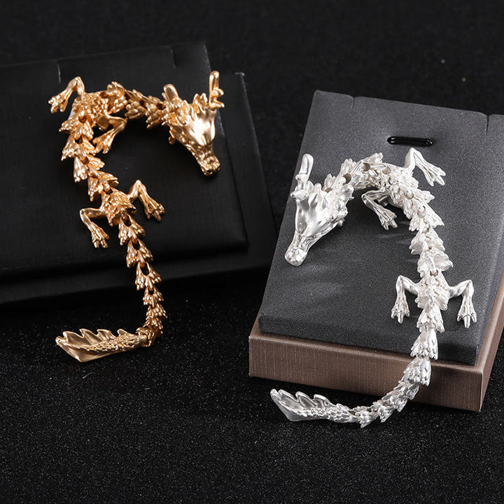 Broche articulée en forme de dragon avec accessoires vestimentaires articulés - image 1