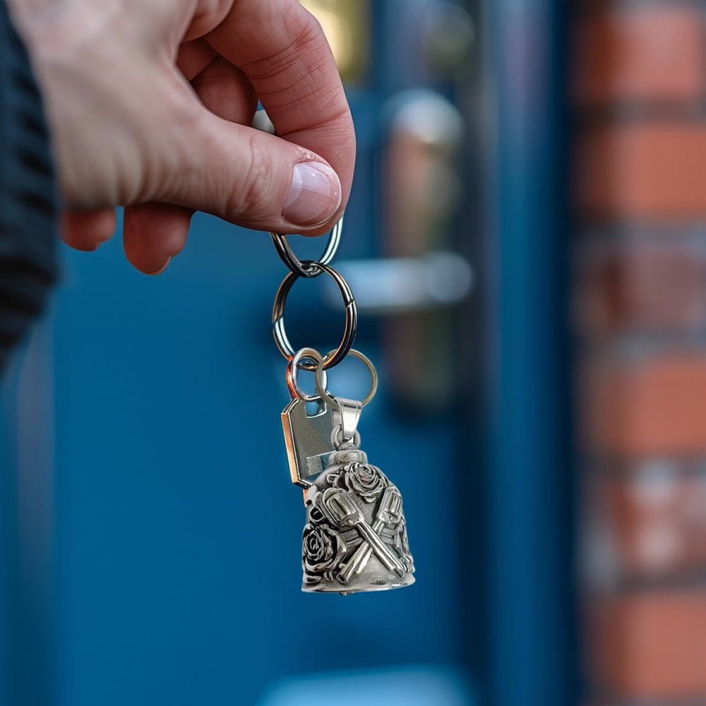 Porte-clés Clochette Double Guns and Roses pour l'équitation - image 1