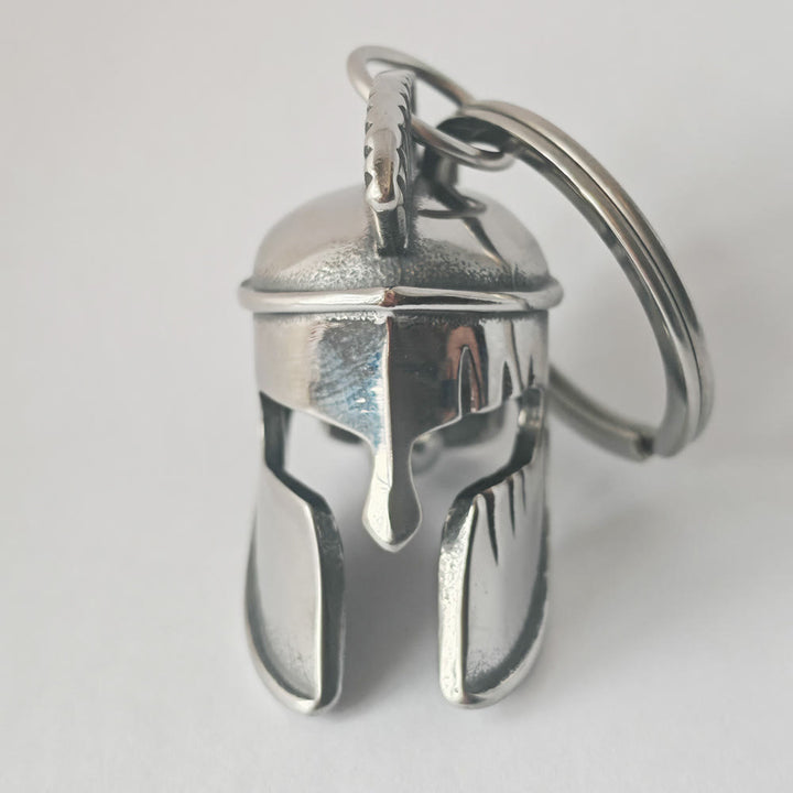 Porte-clés pendentif cloche casque spartiate courageux - Porte-clés - image 0