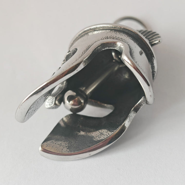 Porte-clés pendentif cloche casque spartiate courageux - image 3