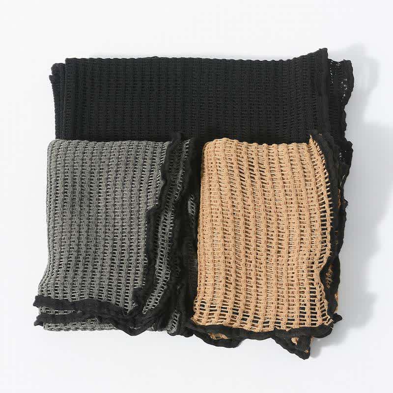 Écharpe en tricot élégante au design creux - image 3