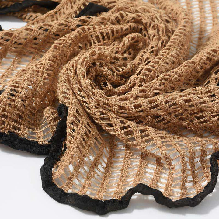 Écharpe en tricot élégante au design creux - image 10