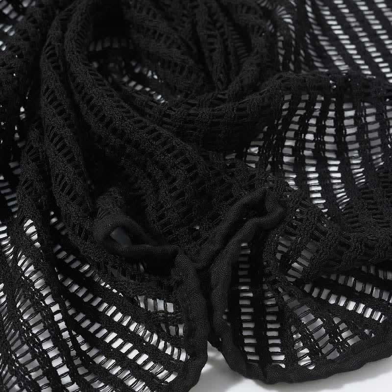 Écharpe en tricot élégante au design creux - image 7