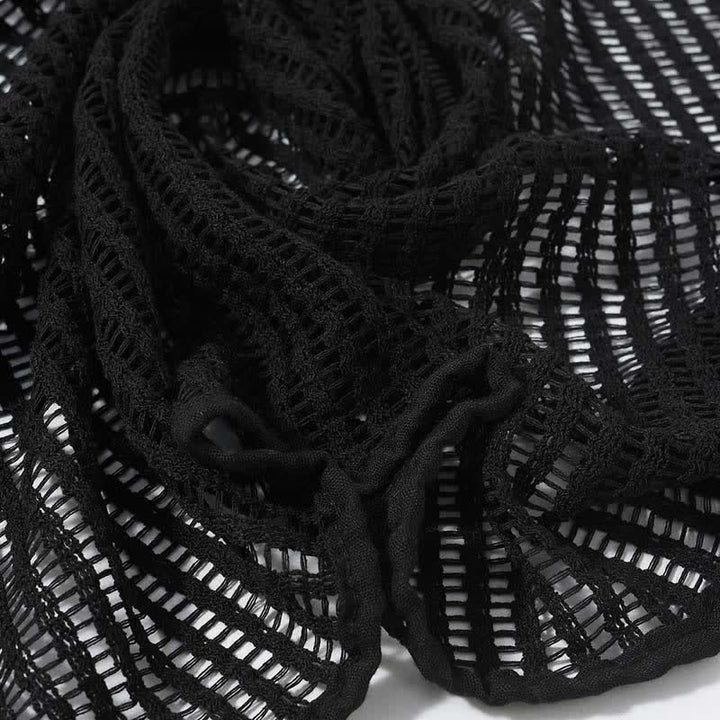Écharpe en tricot élégante au design creux - image 7