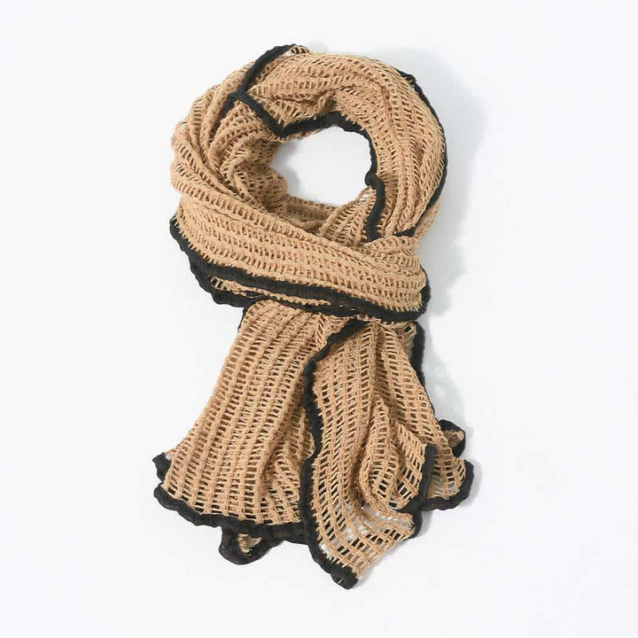 Écharpe en tricot élégante au design creux - image 9