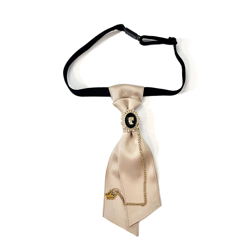 Cravate pré-nouée Pure Khaki Queen pour femme - Kaki - image 0